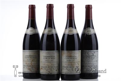 CHAMBERTIN CLOS DE BEZE 1997 - Bruno Clair - 4 Bottles