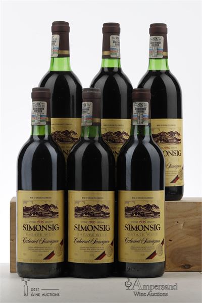 SIMONSIG CABERNET SAUVIGNON 1986 - Simonsig - 6 Bottles