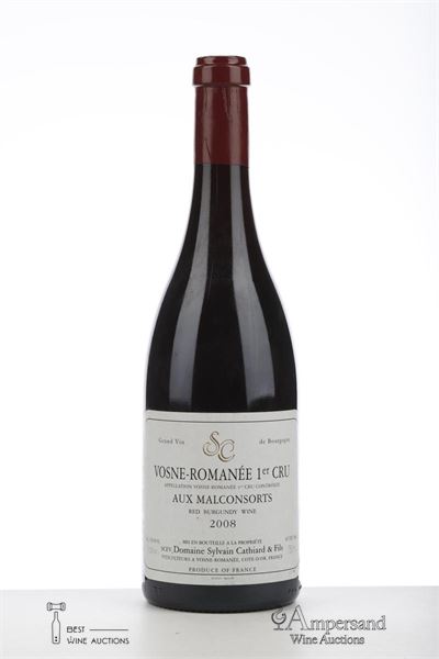 VOSNE ROMANEE AUX MALCONSORTS 2008 - Sylvain Cathiard - 1 Bottle