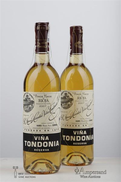 VINA TONDONIA RESERVA BLANCO 2007 - Lopez de Heredia - 2 Bottles