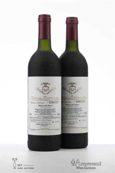 VEGA SICILIA UNICO RESERVA ESPECIAL 1970-1972-1982 - Vega Sicilia release 1993 - 2 Bottles