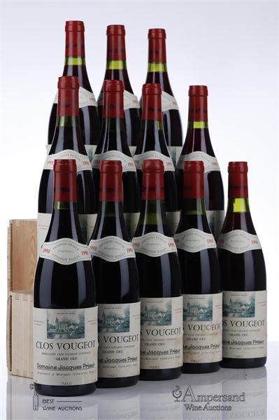 CLOS VOUGEOT 1990 - Jacques Prieur - 12 Bottles - Owc 12
