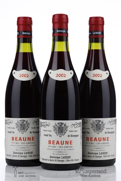 BEAUNE LES GREVES 2002 - Dominique Laurent - 3 Bottles