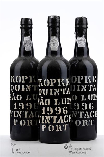 KOPKE QUINTA S .LUIZ VINTAGE PORT 1996 - Kopke - 3 Bottles