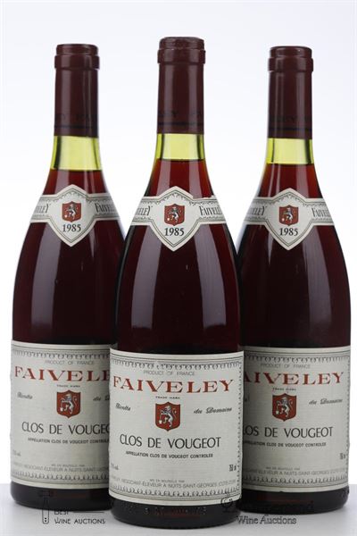 CLOS DE VOUGEOT 1985 - Faiveley - 3 Bottles