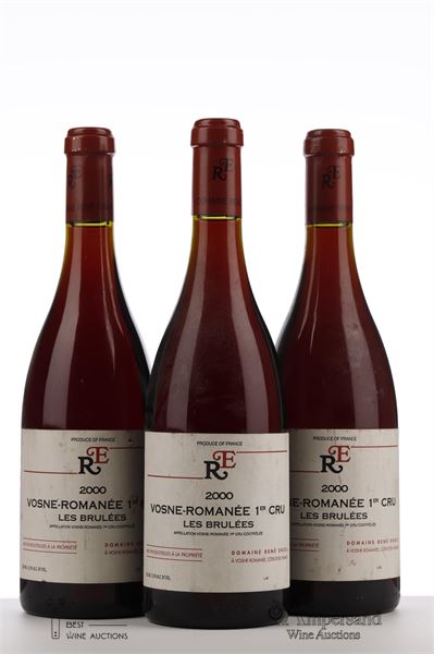VOSNE ROMANEE LES BRULEES 2000 - Rene Engel - 3 Bottles