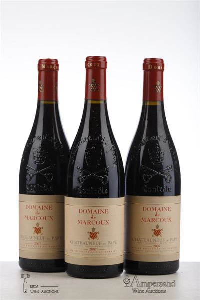 CHATEAUNEUF DU PAPE MARCOUX 2007 - Domaine de Marcoux - 3 Bottles