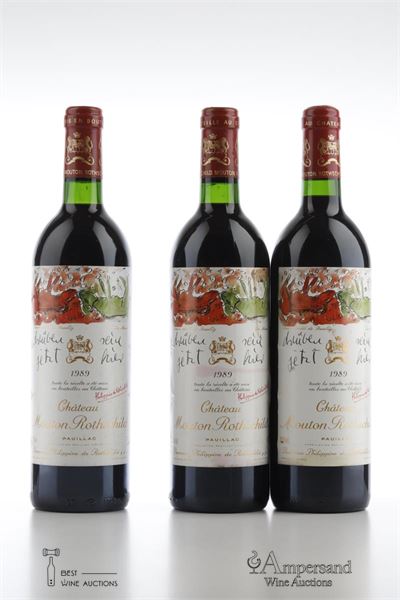 MOUTON ROTHSCHILD 1989 - 3 Bottles