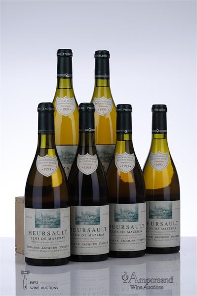 MEURSAULT CLOS DE MAZERAY 1993 - Jacques Prieur - 6 Bottles