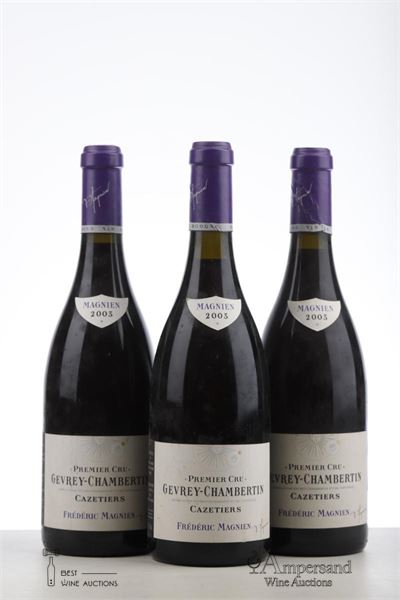 GEVREY CHAMBERTIN LES CAZETIERS 2003 - Frederic Magnien - 3 Bottles