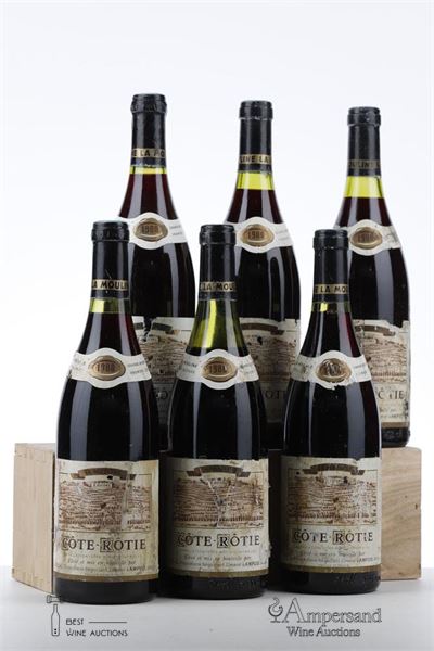 COTE ROTIE LA MOULINE 1980 - Guigal - 6 Bottles