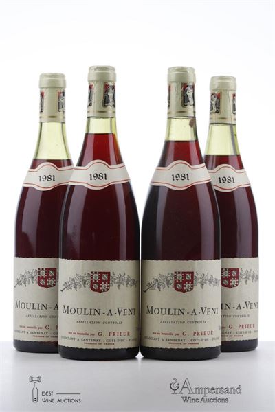 MOULIN A VENT 1981 - G. Prieur - 4 Bottles