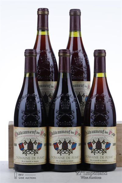 CHATEAUNEUF DU PAPE DOMAINE DE FUSAT 1996 - Parc des Papes - 5 Bottles