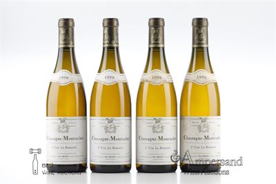 CHASSAGNE MONTRACHET BLANC LA ROMANEE 1998 - Paul Pillot - 4 Bottles