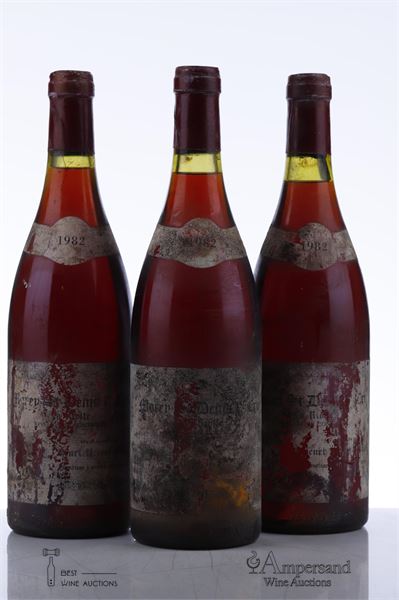 MOREY ST DENIS LA RIOTTE 1982 - Henri Perrot Minot - 3 Bottles