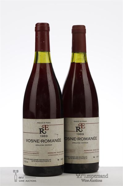 VOSNE ROMANEE 1989 - Rene Engel - 2 Bottles