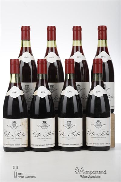 COTE ROTIE 1969 - Audibert & Delas - 8 Bottles
