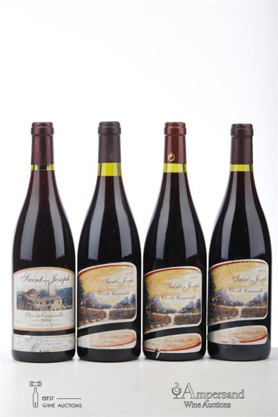 SAINT JOSEPH CLOS DE CUMINAILLE 1*2004 + 1*2006 + 1*2007 + 1*2008  - Pierre Gaillard - 4 Bottles