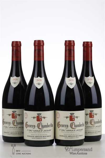 GEVREY CHAMBERTIN LAVAUX ST JACQUES 2020 - Armand Rousseau - 4 Bottles