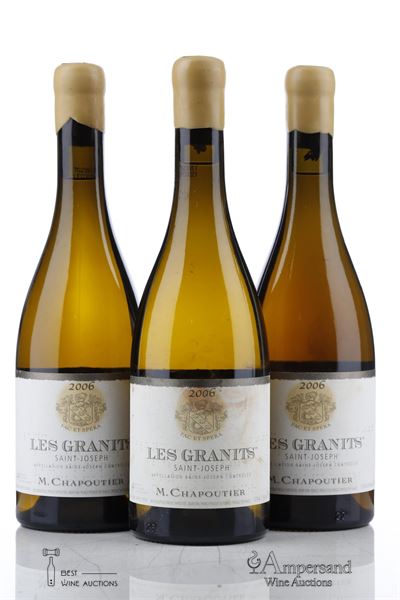 SAINT JOSEPH BLANC LES GRANITS 2006 - Chapoutier - 3 Bottles