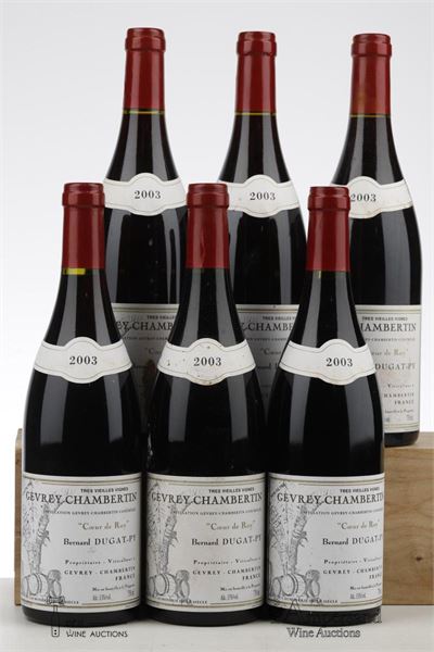 GEVREY CHAMBERTIN COEUR DE ROY TRES VIEILLES VIGNES 2003 - Bernard Dugat Py - 6 Bottles