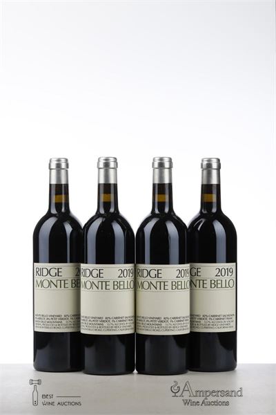 RIDGE MONTE BELLO 2019 - Ridge Vineyard - 4 Bottles