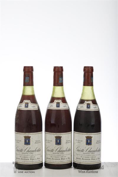 GRIOTTE CHAMBERTIN 1982 - Andre Ziltner - 3 Bottles