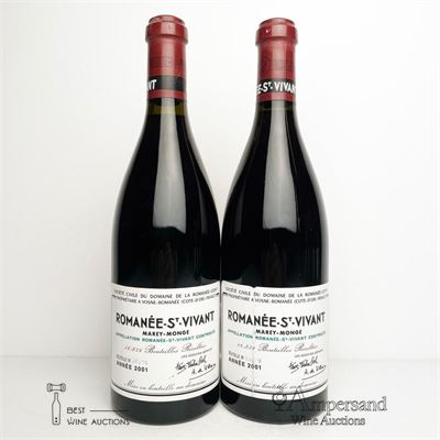 ROMANEE ST VIVANT 2001 - Domaine de la Romanee Conti - 2 Bottles
