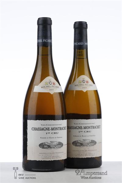 CHASSAGNE MONTRACHET LES CHENEVOTTES 2005 - Michel Picard - 2 Bottles