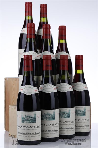 VOLNAY SANTENOTS 1990 - Jacques Prieur - 9 Bottles - Owc 12