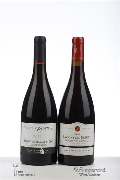 SAVIGNY LES BEAUNE AUX GRAVAINS 1*2006 + 1*2011  - Jean Marc Pavelot - 2 Bottles