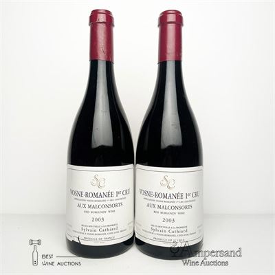 VOSNE ROMANEE AUX MALCONSORTS 2003 - Sylvain Cathiard - 2 Bottles