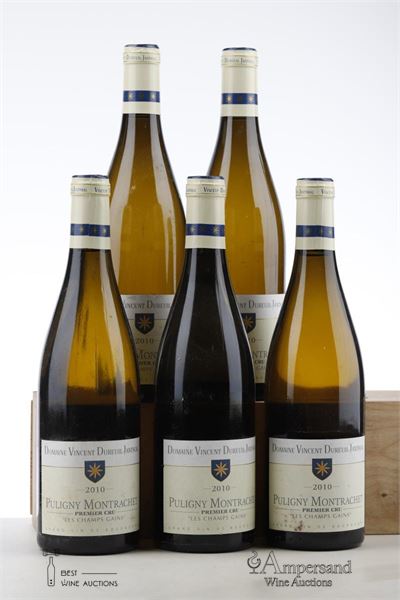 PULIGNY MONTRACHET LES CHAMPS GAINS 2010 - Dureuil Janthial - 5 Bottles