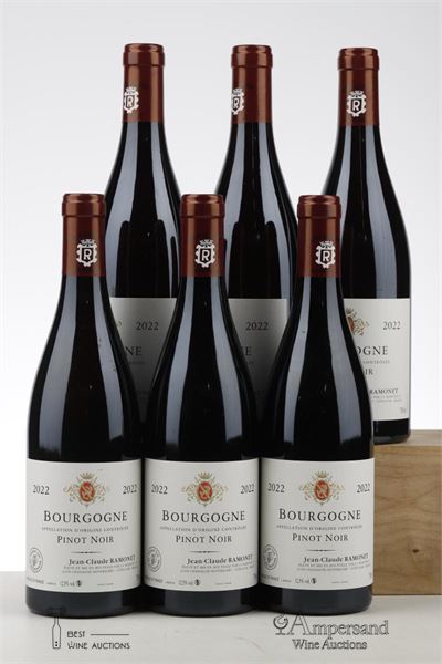 BOURGOGNE PINOT NOIR 2022 - Jean Claude Ramonet - 6 Bottles