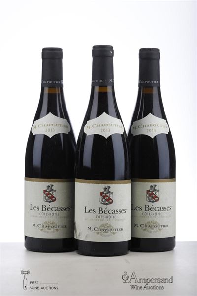 COTE ROTIE LES BECASSES 2013 - Chapoutier - 3 Bottles