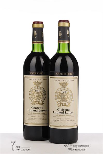 GRUAUD LAROSE 1986 - Mc - 2 Bottles