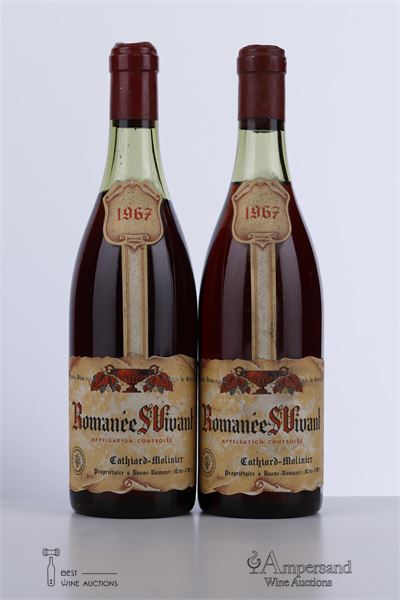 ROMANEE ST VIVANT 1967 - Cathiard Molinier - 2 Bottles