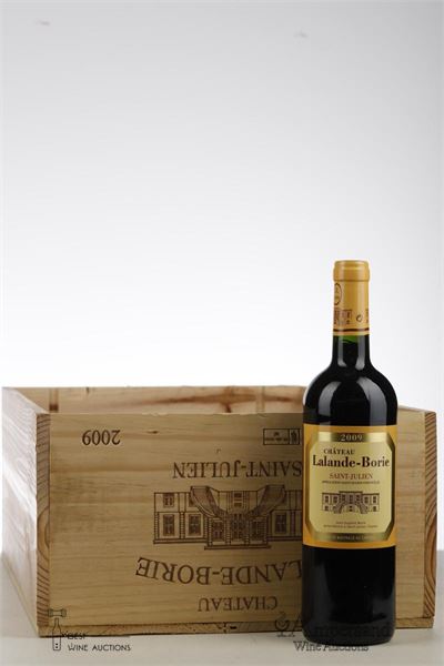 LALANDE BORIE 2009 - Mc - 10 Bottles - Owc 12 - Missing Lid