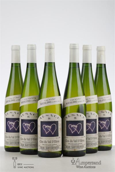 CLOS DU VAL D'ELEON RIESLING & PINOT GRIS 1994 - Marc Kreydenweiss - 6 Bottles