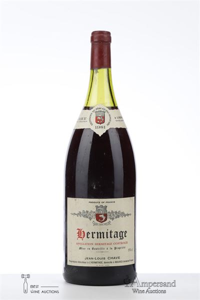 HERMITAGE ROUGE 1981 - Jean Louis Chave - 1 Magnum