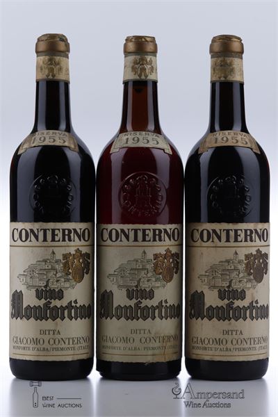 BAROLO MONFORTINO RISERVA 1955 - Giacomo Conterno - 3 Bottles