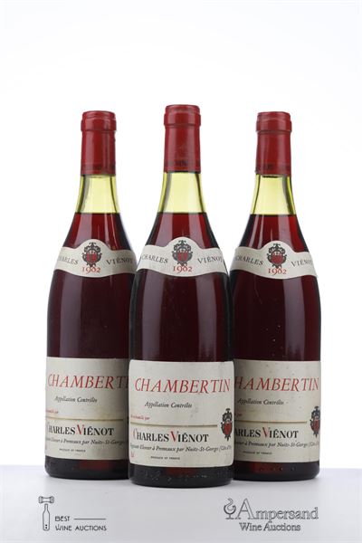 CHAMBERTIN 1982 - Charles Vienot - 3 Bottles