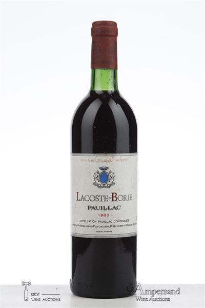 LACOSTE BORIE 1983 - Mc - 1 Bottle