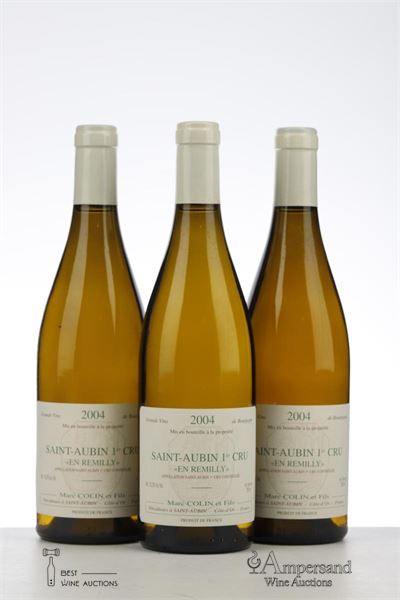 SAINT AUBIN BLANC EN REMILLY 2004 - Marc Colin - 3 Bottles
