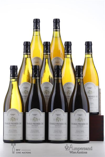 CHABLIS MONTMAINS 1991 - Domaine de la Conciergerie - Christian Adine - 10 Bottles - Oc 12