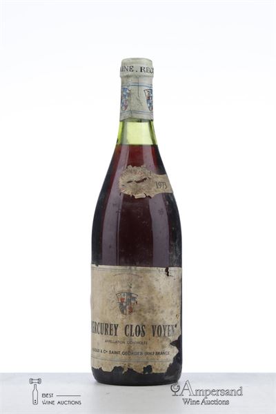 MERCUREY CLOS VOYEN 1973 - Aujoux - 1 Bottle