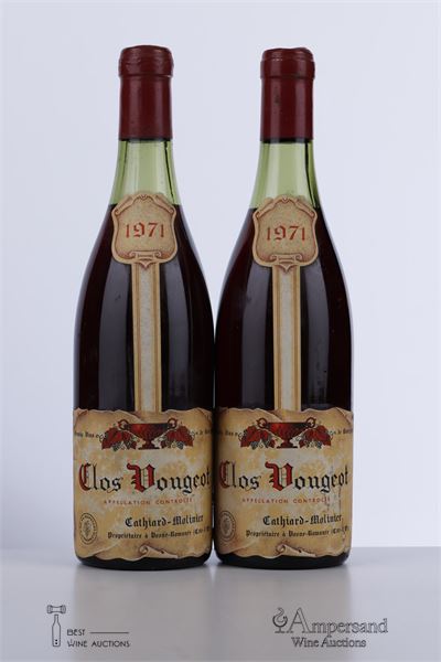 CLOS VOUGEOT 1971 - Cathiard Molinier - 2 Bottles