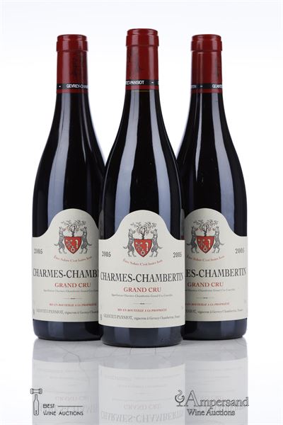 CHARMES CHAMBERTIN 2005 - Geantet Pansiot - 3 Bottles