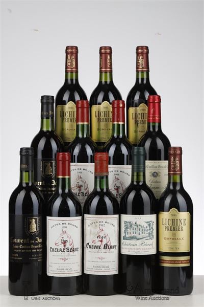 LOT BORDEAUX MIXED - Mc - 12 Bottles