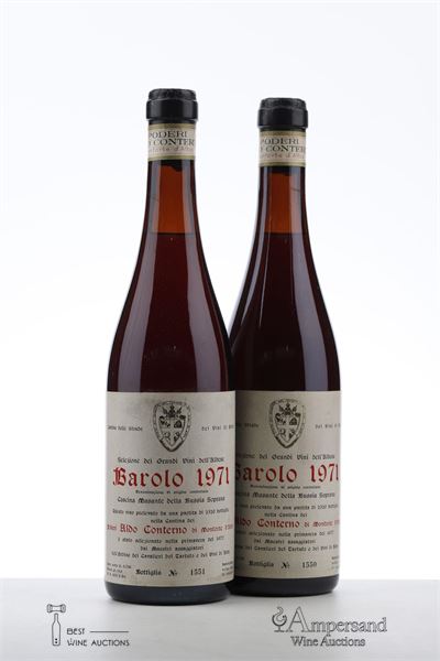 BAROLO CAVALIERI DEL TARTUFO 1971 - Conterno Aldo - 2 Bottles